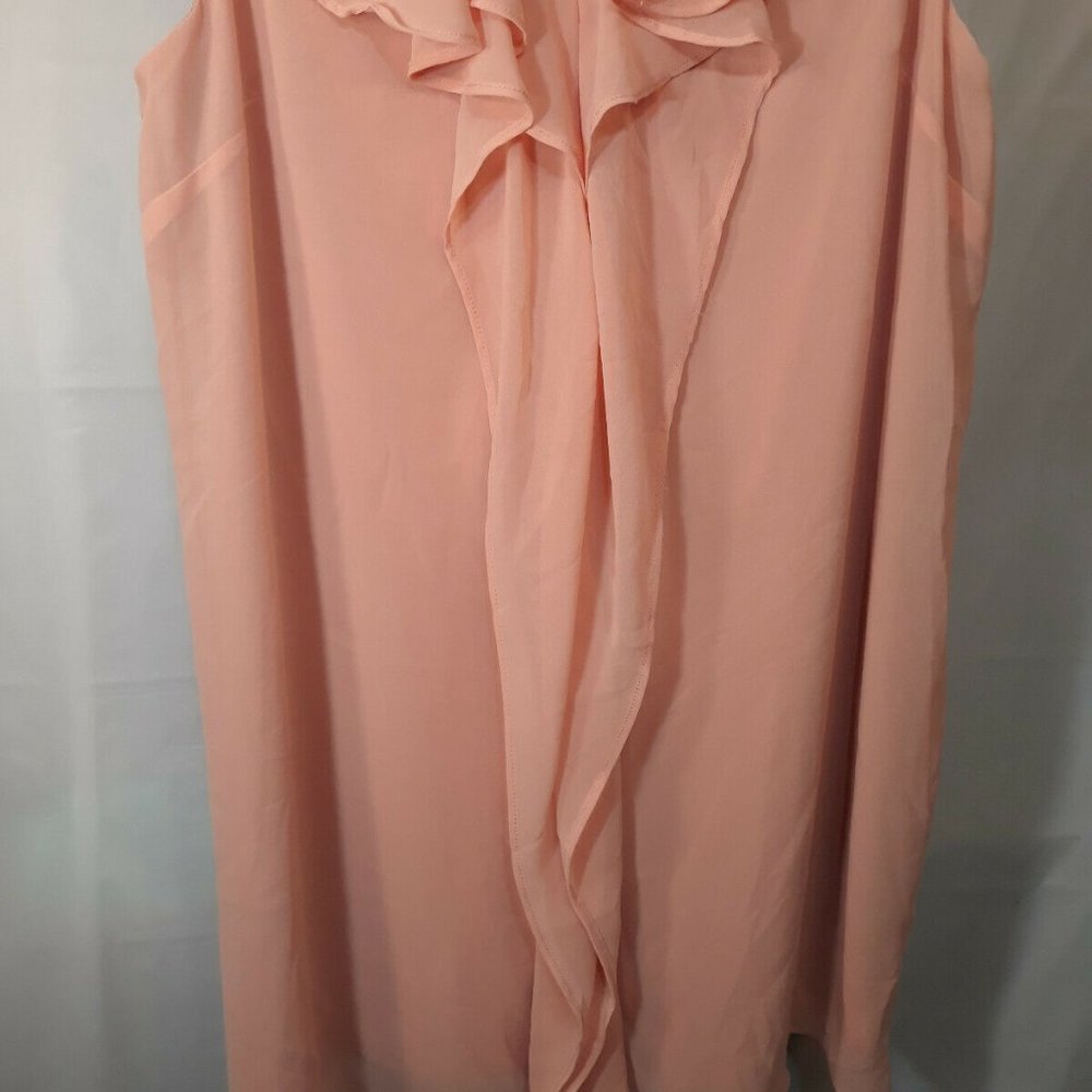 BCBGmaxazria Tank Top Light Pink Large with V-neck - Picture 7 of 8